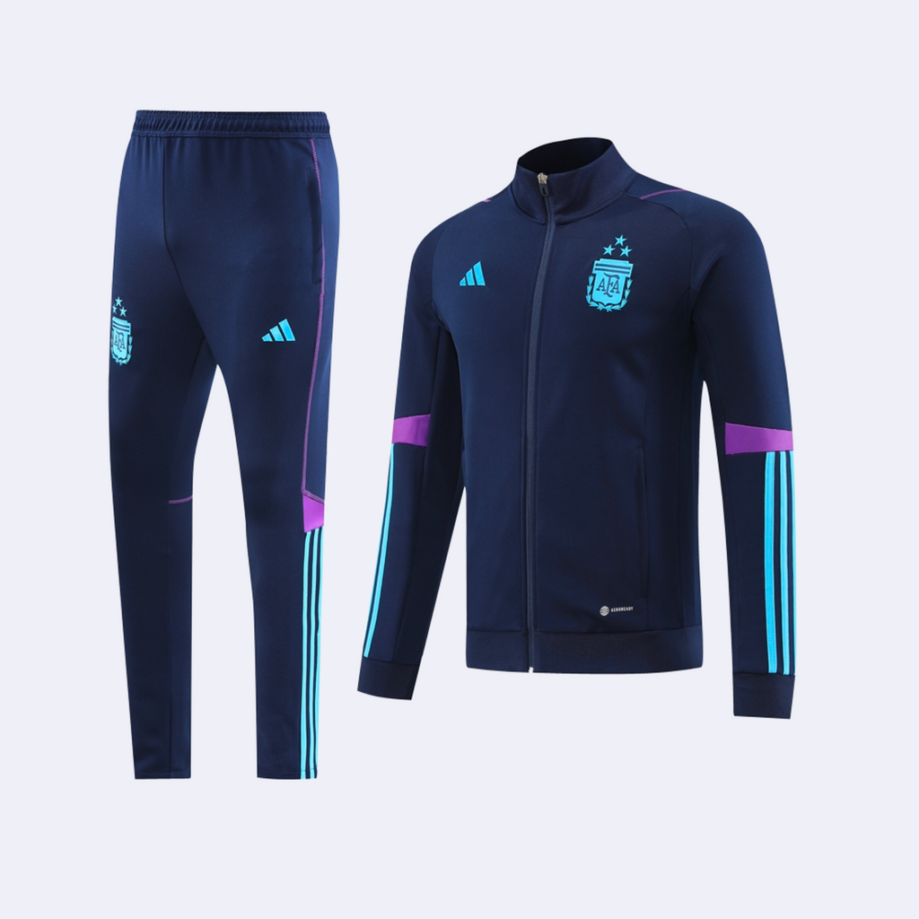 Argentina 22/23 Men Tracksuit Dark Blue