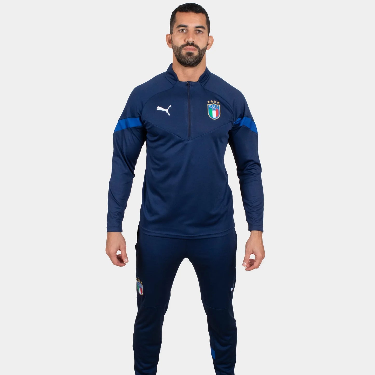 Italy 22/23 Men Tracksuit Dark Blue