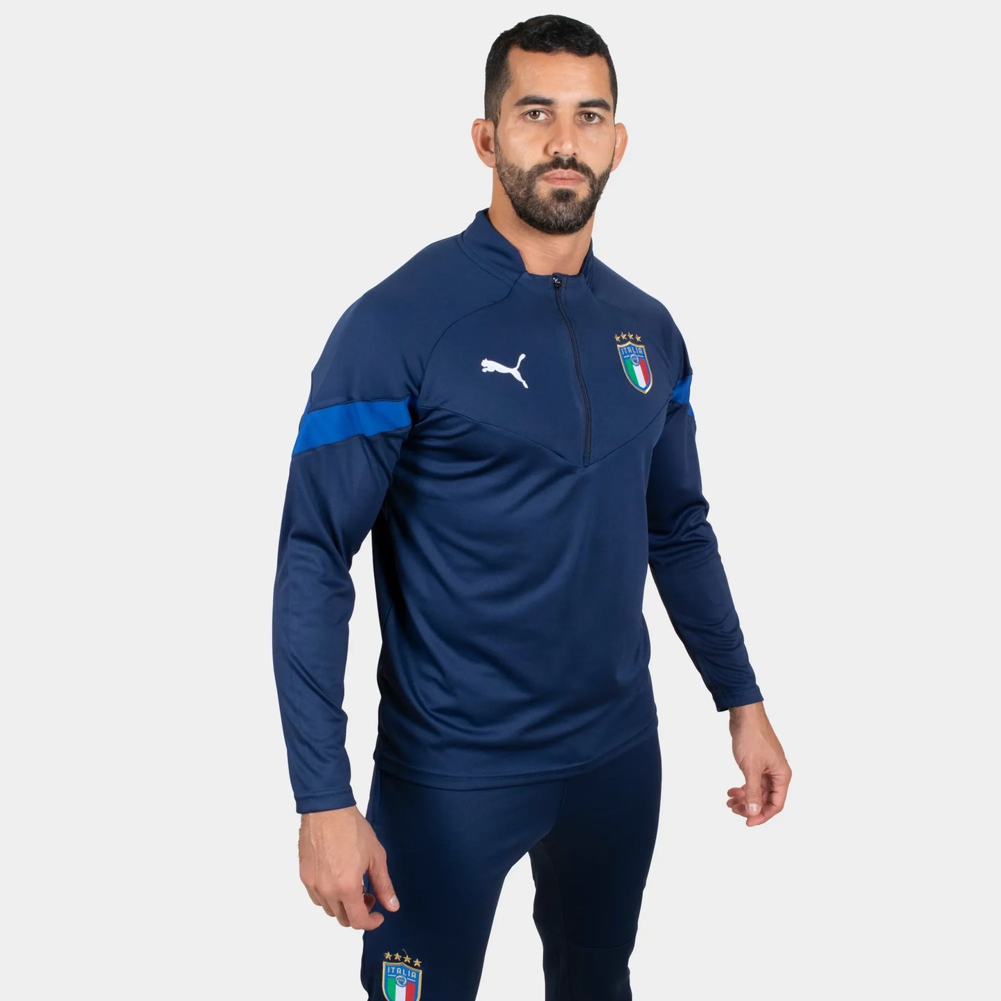 Italy 22/23 Men Tracksuit Dark Blue