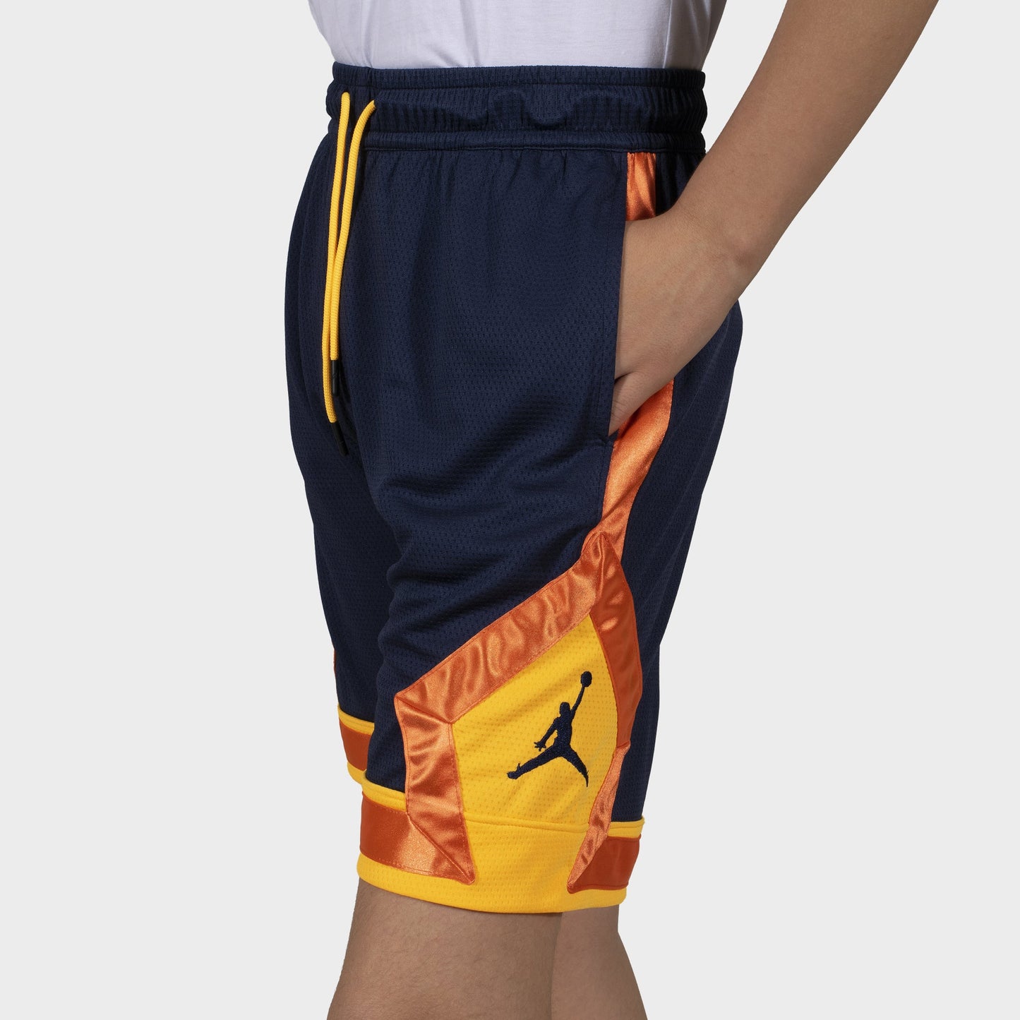 Men Jordan Navy Yellow Shorts