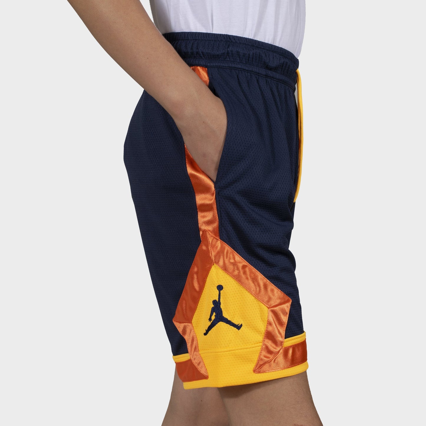 Men Jordan Navy Yellow Shorts