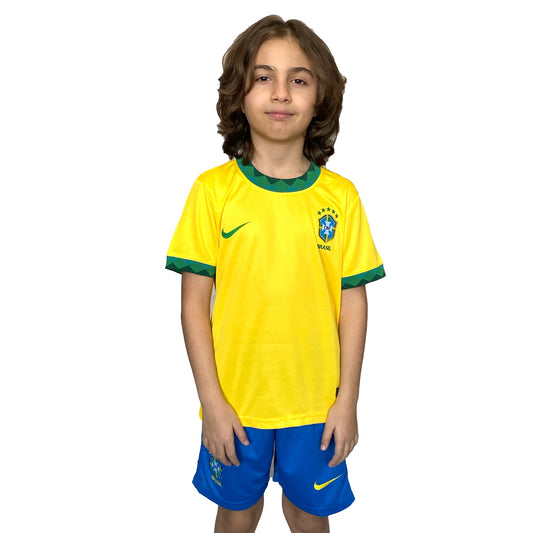 Brazil Home Full Kit Kids 2020 - Mitani Store